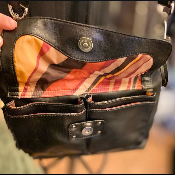 Franco Sarto Black Purse with practical pockets, storage and secret side pocket. - Picture 5 of 9